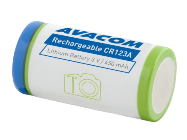Nabíjecí fotobaterie Avacom CR123A 3V 450mAh 1.4Wh