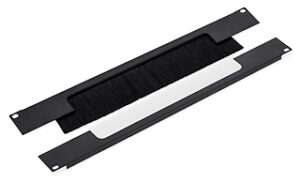 e_s-2 19" průchozí panel 2U rozdělený horizont. 350x55mm