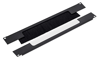 e_s-2 19" průchozí panel 2U rozdělený horizont. 350x55mm