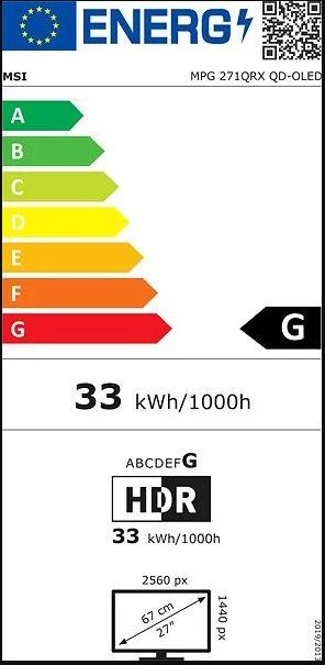 MSI MPG/271QRX/26,5"/QD-OLED/QHD/360Hz/0,03ms/Černá/3R