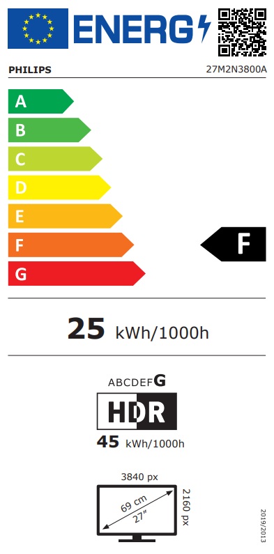 Philips Evnia/27M2N3800A/27"/IPS/4K UHD/320Hz/1ms/Šedá/3R
