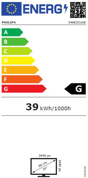 34" LED Philips 346E2CUAE- WQHD,VA,DP,USB-C,curved