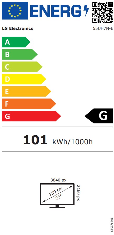 55" LG LED 55UH7N-E -UHD,700cd,IPS,OPS,24/7