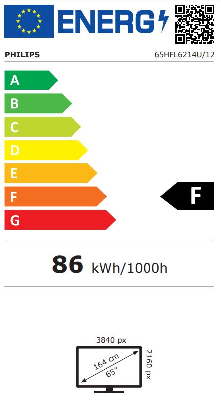 65" HTV Philips 65HFL6214U - Business TV