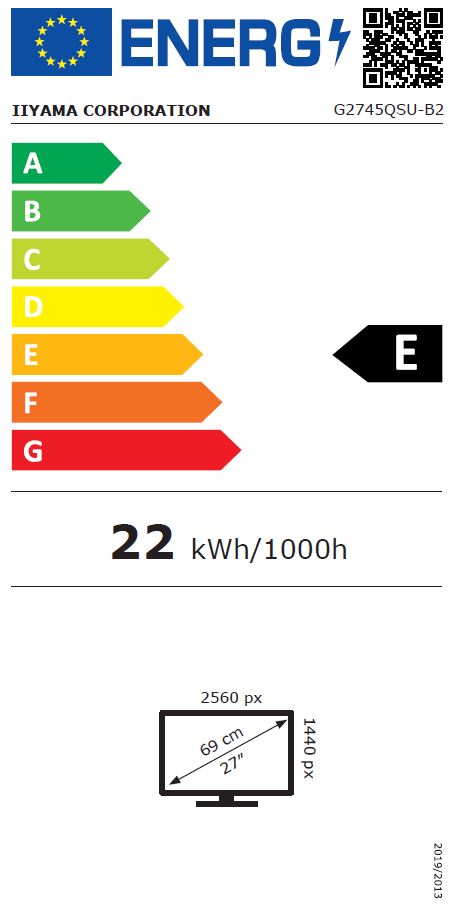 iiyama G-Master/G2745QSU-B2/27"/IPS/QHD/100Hz/1ms/Black/3R