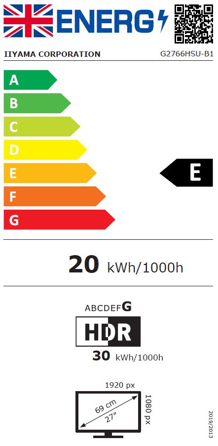 iiyama G-Master/G2766HSU/27"/VA/FHD/165Hz/1ms/Black/3R