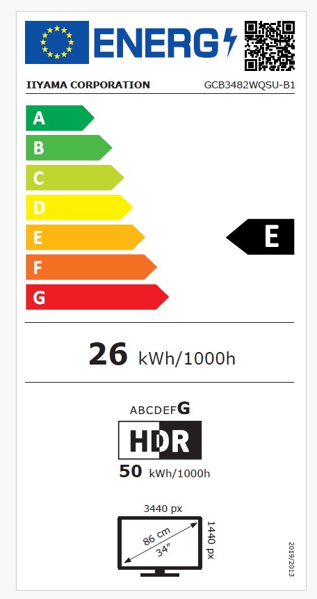 iiyama G-Master/GCB3482WQSU-B1/34"/VA/wQHD/120Hz/0,6ms/Black/3R