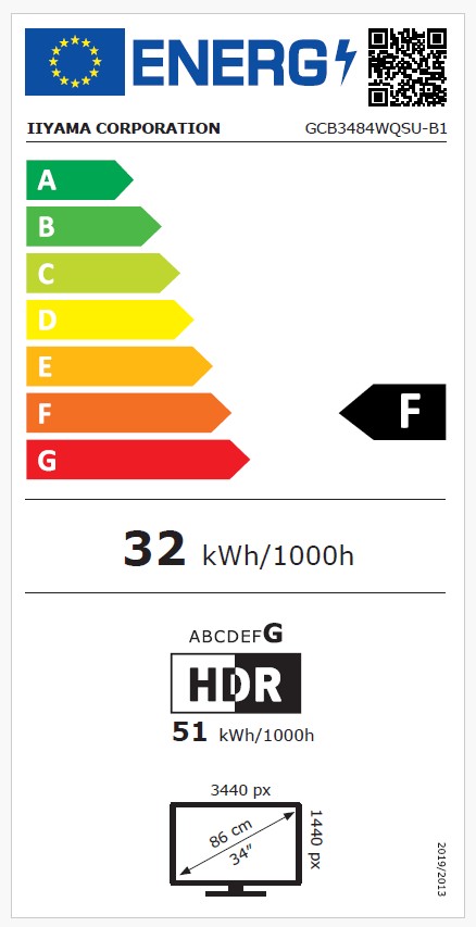 iiyama G-Master/GCB3484WQSU-B1/34"/VA/wQHD/180Hz/0,4ms/Černá/3R