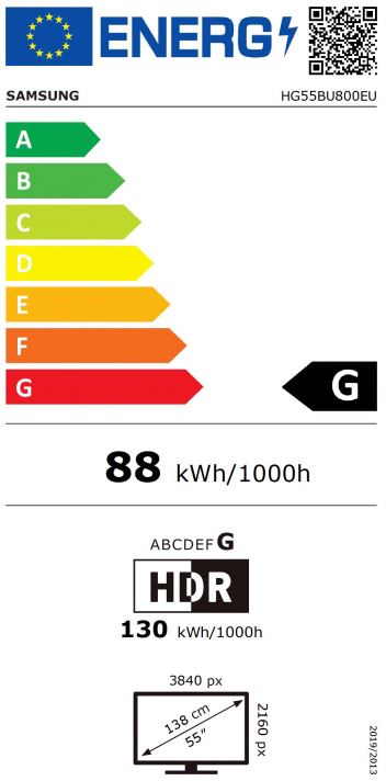 55" LED-TV Samsung 55BU8000 HTV