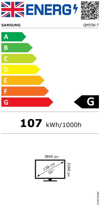 55" LED Samsung QM55R-T - UHD, 500cd, 24/7,CAP