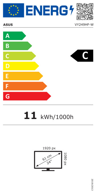 ASUS/VY249HF-W/23,8"/IPS/FHD/100Hz/1ms/White/3R