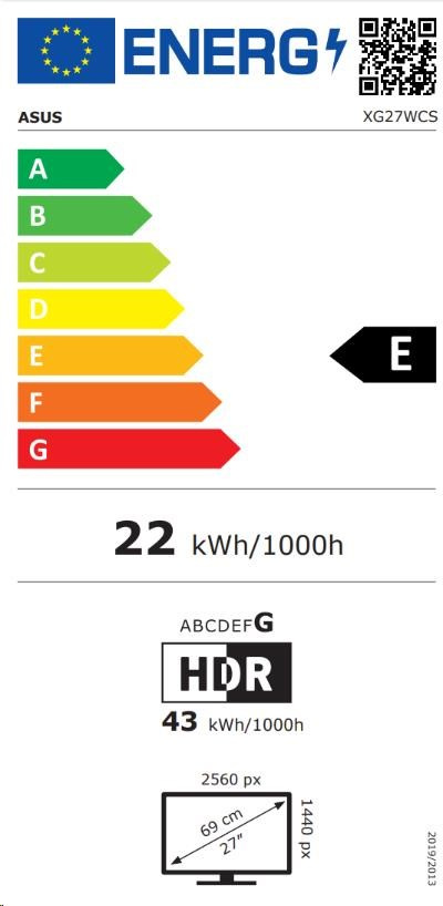 ASUS ROG/Strix XG27WCS/27"/VA/QHD/180Hz/1ms/Black/3R