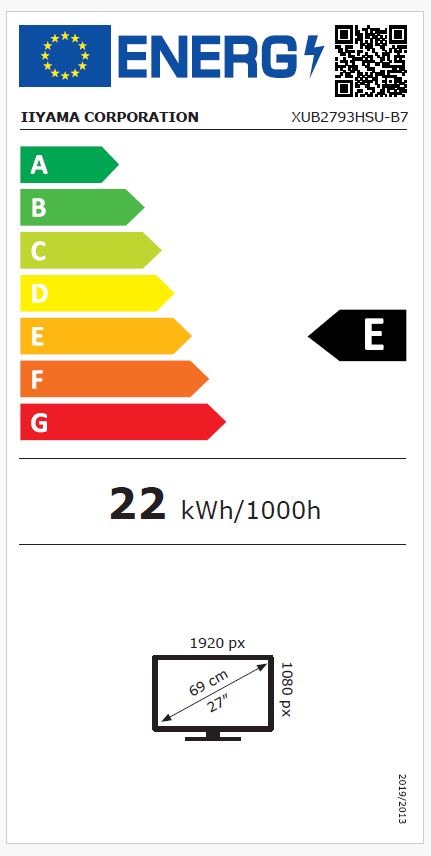 iiyama ProLite/XUB2793HSU-B7/27"/IPS/FHD/100Hz/1ms/Black/3R
