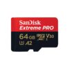 SanDisk Extreme PRO/micro SDXC/64GB/UHS-I U3 / Class 10/+ Adaptér