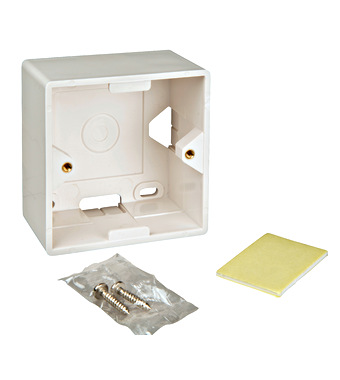 f_hseap842wf Box na omítku pro zásuvky HSED0xUWxS, HSEDx2UWxF, RAL 9010