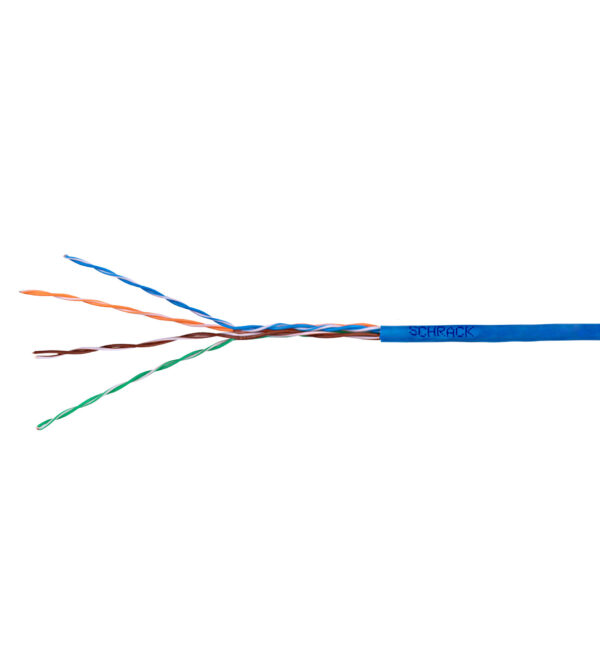 Kabel U/UTP Cat5e AWG24 PVC Eca modrý 305m