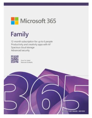 Microsoft 365 Family FY25H2 Mac/Win, 1 Rok, Eng