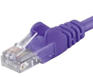 fialova-5 Patch kabel UTP RJ45-RJ45 level 5e 1m fialová