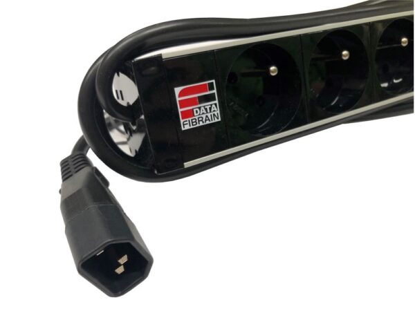 fibrain-napajeci-panel-9x-230v_s 19" Napájecí panel 9x 230V, IEC320 C14 1U M6 3m