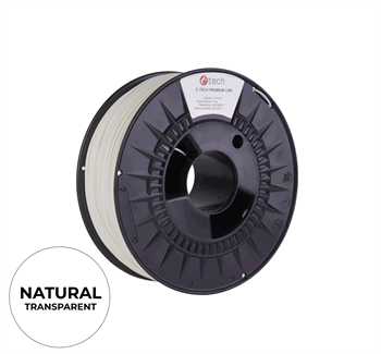 Filament C-TECH PREMIUM LINE, TPU 90A, flexibilní, natural, 1,75mm, 1kg