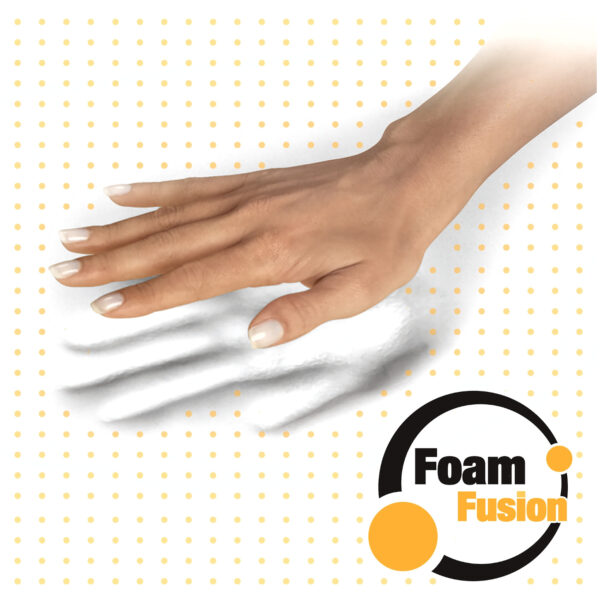 foam-3 Podložka pod myš a zápěstí Fellowes PlushTouch černá