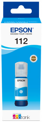 Epson 112 EcoTank Pigment Cyan ink bottle