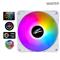 EVOLVEO 12FSW ventilátor 120mm, ARGB, bílý rám, slave