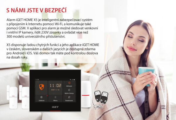 What,A,Great,Way,To,Wake,Up! iGET HOME X5 Advanced - Inteligentní Wi-Fi/GSM alarm,v aplikaci i ovládání IP kamer a zásuvek,CZ app