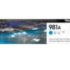 HP 981A - azurová inkoustová kazeta, J3M68A