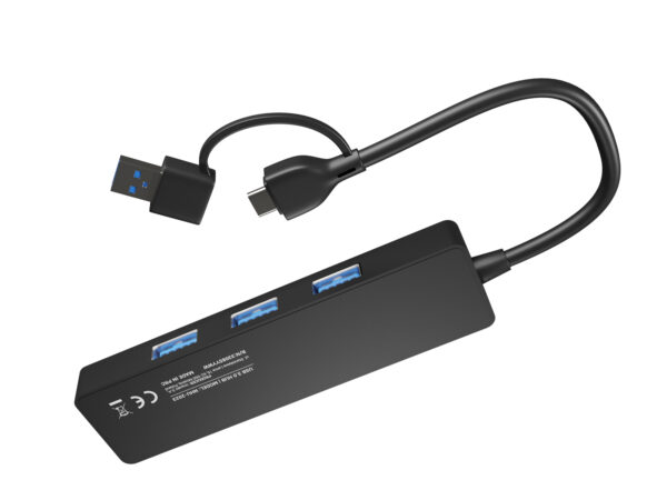 hub-Mayfly_5 Rozbočovač Natec MAYFLY 4xUSB-A 3.0 HUB + USB-A adaptér