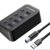 hub1 PremiumCord USB 3.2 Superspeed HUB 4-portový s vypínači portů