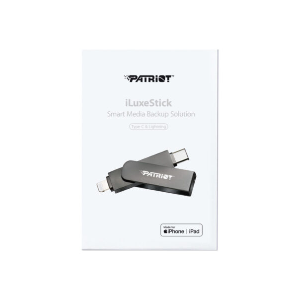 Patriot iLuxe Stick C MFi/512GB/USB 3.2/Lightning + USB-C/Černá