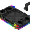 iPega133-01 iPega XBX025S Multifunkční Nabíjecí RGB Stojan s Chlazením pro Xbox