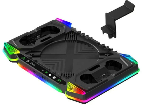 iPega133-01 iPega XBX025S Multifunkční Nabíjecí RGB Stojan s Chlazením pro Xbox