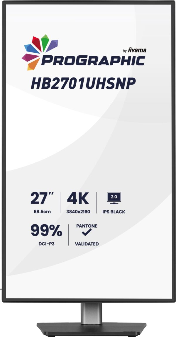 iiyama ProGraphic/HB2701UHSNP-B1/27"/IPS/4K UHD/60Hz/4ms/Černá/3R