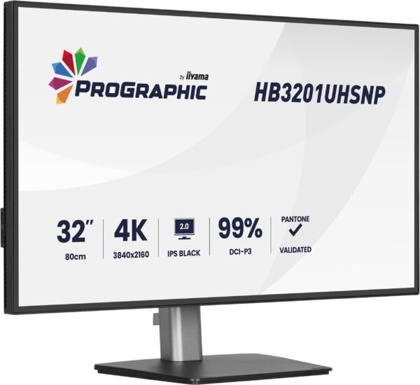 iiyama ProGraphic/HB3201UHSNP-B1/31,5"/IPS/4K UHD/60Hz/4ms/Černá/3R