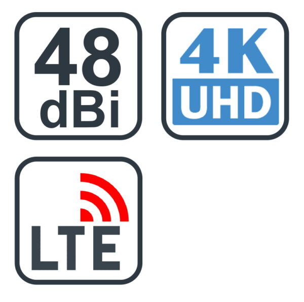 iko-1-1 EVOLVEO Jade 2, aktivní venkovní anténa DVB-T2, filtr LTE,4G,5G