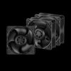 ARCTIC S12038-8K -120mm Case Fan (3 Pack) - dual ball bearing - max 8000 RPM - PWM regulated