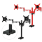 ARCTIC Z2 red - dual monitor arm with USB Hub inte