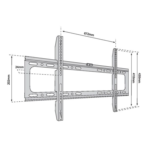 TB TV wall mount TB-750 up to 65", 40kg max VESA 600x400