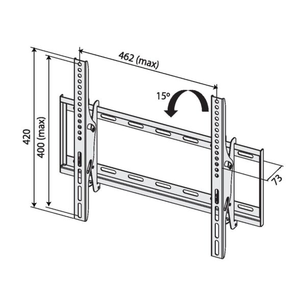 TB TV wall mount TB-451 up to 65", 40kg max VESA 400x400