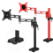 ARCTIC Z1 red - single monitor arm with USB Hub in