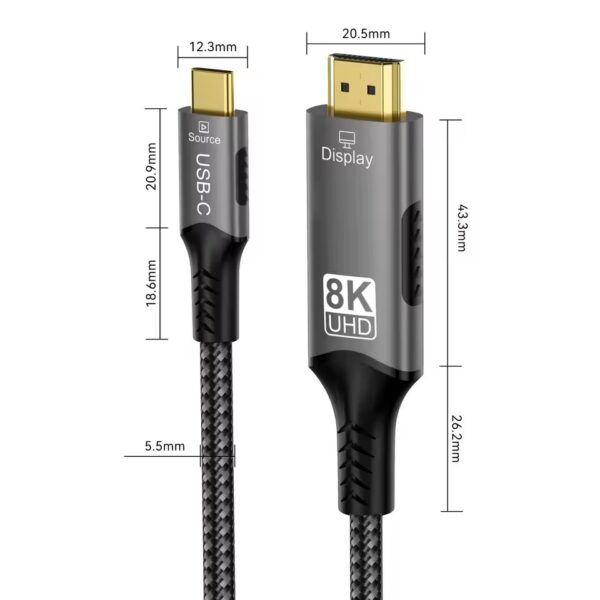 img-1-1-103 PremiumCord USB-C na HDMI kabel, 2m