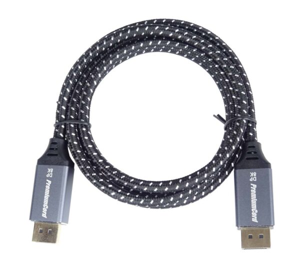 PremiumCord DP 1.4 kabel 8K, kov, zlacený, 5m