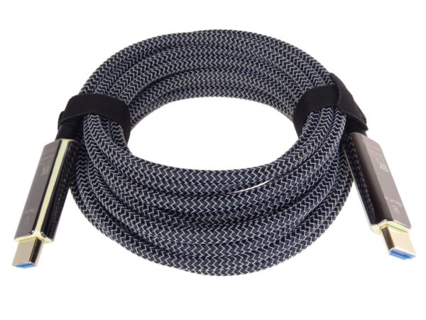 PremiumCord Ultra High Speed HDMI 2.1 optický fiber kabel 8K@60Hz,zlacené 50m