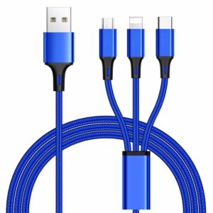 img-1-_s-54 PremiumCord 3 in 1 USB kabel, 3 konektory USB typ C + micro USB + Lightning pro Apple, 1.2m