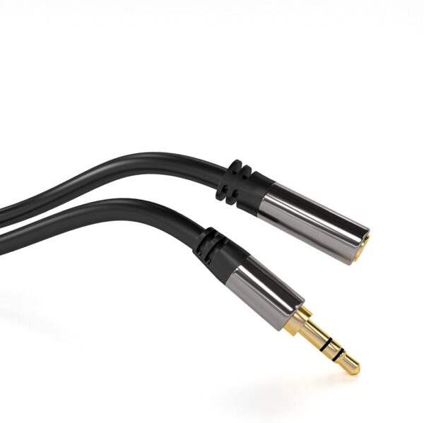 img-102 PremiumCord HQ stíněný prodlužovací kabel Jack 3.5mm - Jack 3.5mm M/F 5m