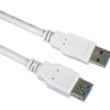 PremiumCord Prodlužovací kabel USB 3.0 Super-speed 5Gbps A-A, MF, 9pin, 2m bílá
