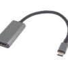 PremiumCord Převodník USB-C na HDMI, rozlišení 4K a FULL HD 1080p, kovové pouzdro