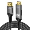 PremiumCord DP 1.4 na HDMI 2.1 kabel, 2m